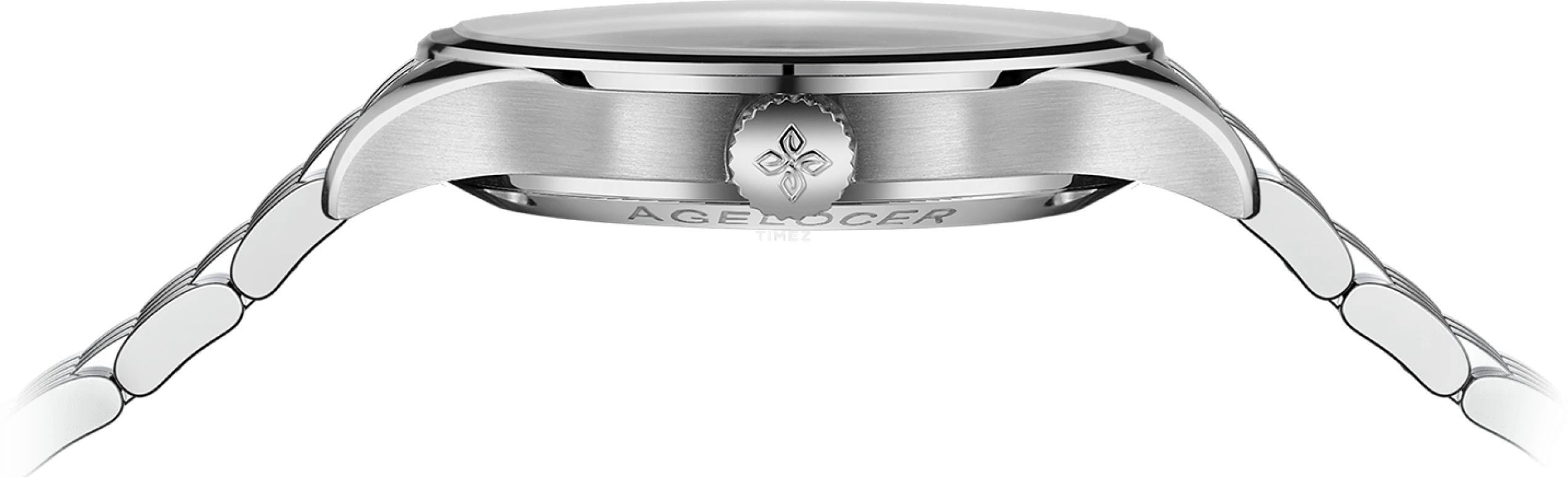 Agelocer,Schwarzwald 40mm,40mm,Stainless Steel,Silver White,Automatic,Sapphire,Crystal Glass,Round,5401A9