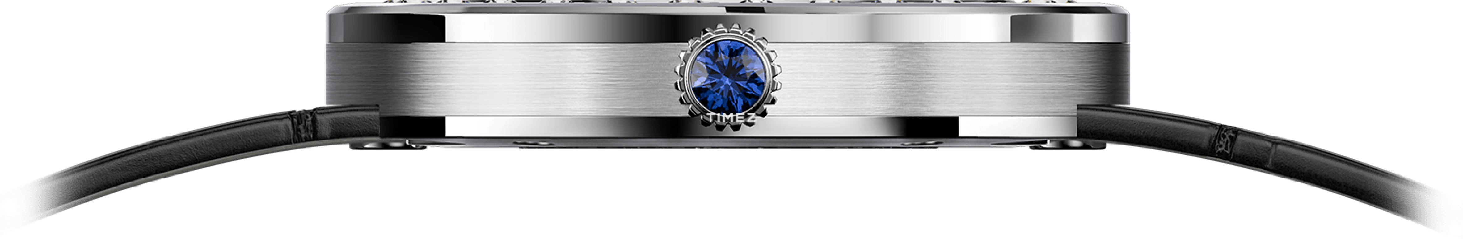 Agelocer,Astronomer 36mm,36mm,Stainless Steel,Blue,Quartz,Moonphase,Sapphire,Crystal Glass,6501A1