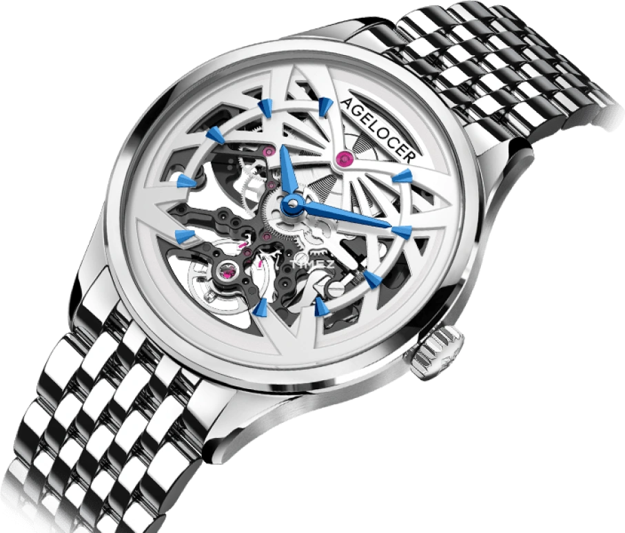 Agelocer,Schwarzwald 41mm,41mm,Stainless Steel,Skeleton,Automatic,Sapphire,Crystal Glass,Round,6101A9