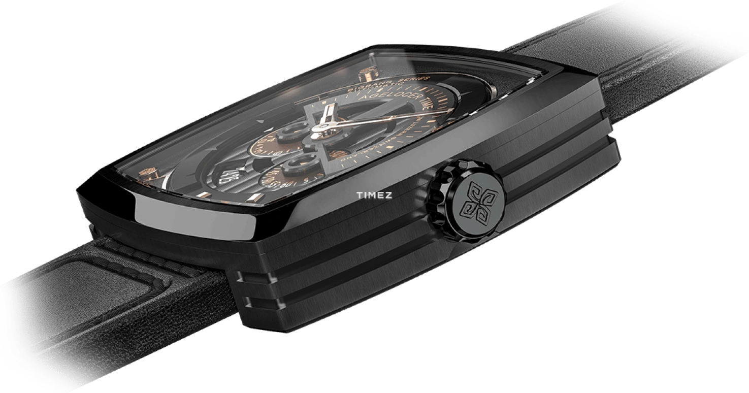 Agelocer,BigBang 43mm,43mm,Stainless Steel,Black,Automatic,Day,Sapphire,Crystal Glass,5603J3