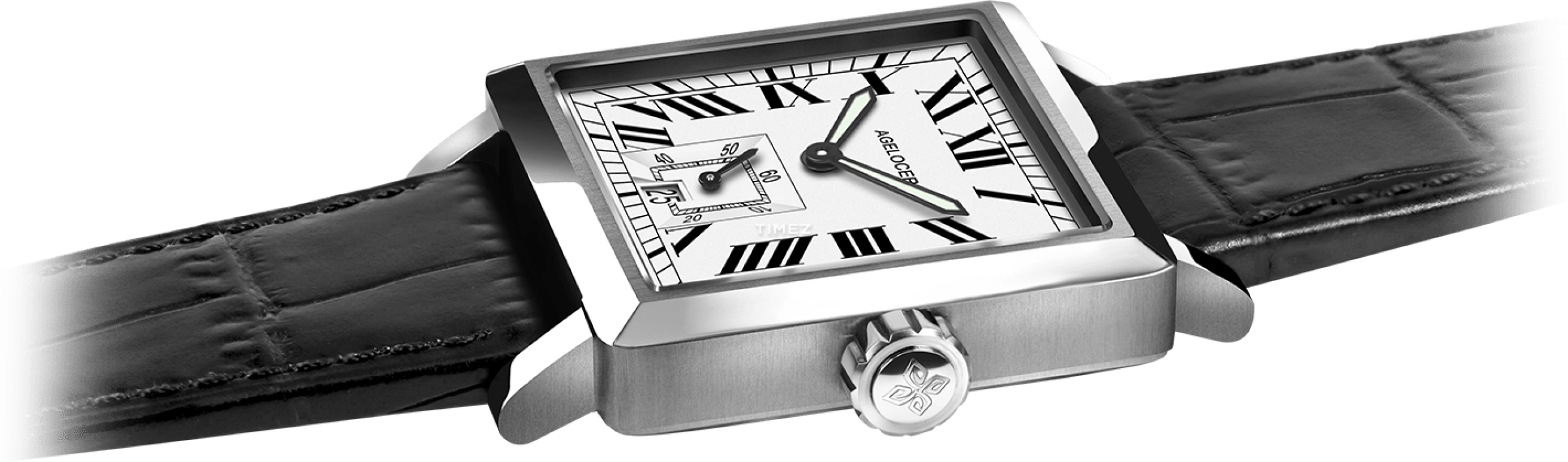 Agelocer,Codex 35mm,35mm,Stainless Steel,White,Automatic,Day,Sapphire,Crystal Glass,3302A1