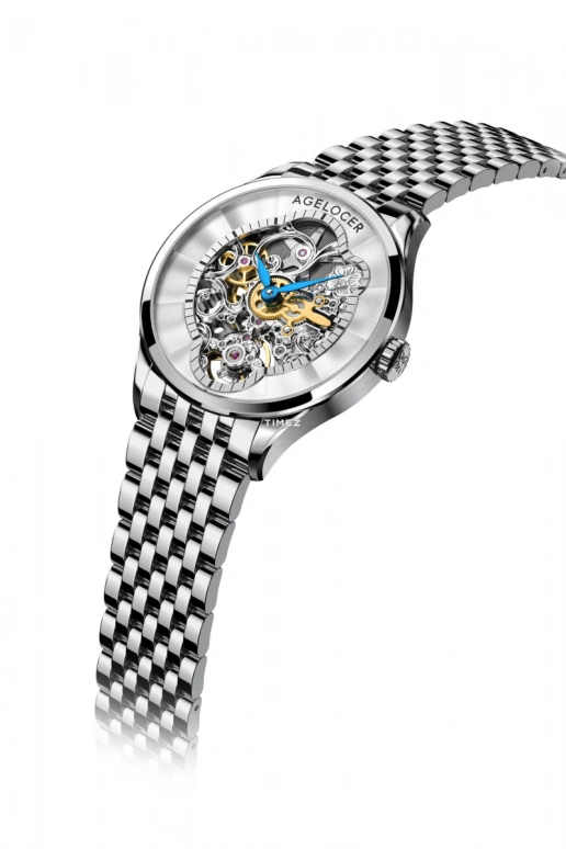 Agelocer,Schwarzwald 36mm,36mm,Stainless Steel,Stainless Steel,Silver,Automatic,Sapphire,Crystal Glass,Round,5301A9