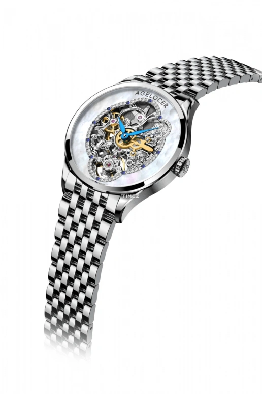 Agelocer,Schwarzwald 36mm,36mm,Stainless Steel,Stainless Steel,White,Automatic,Sapphire,Crystal Glass,Round,5303A9