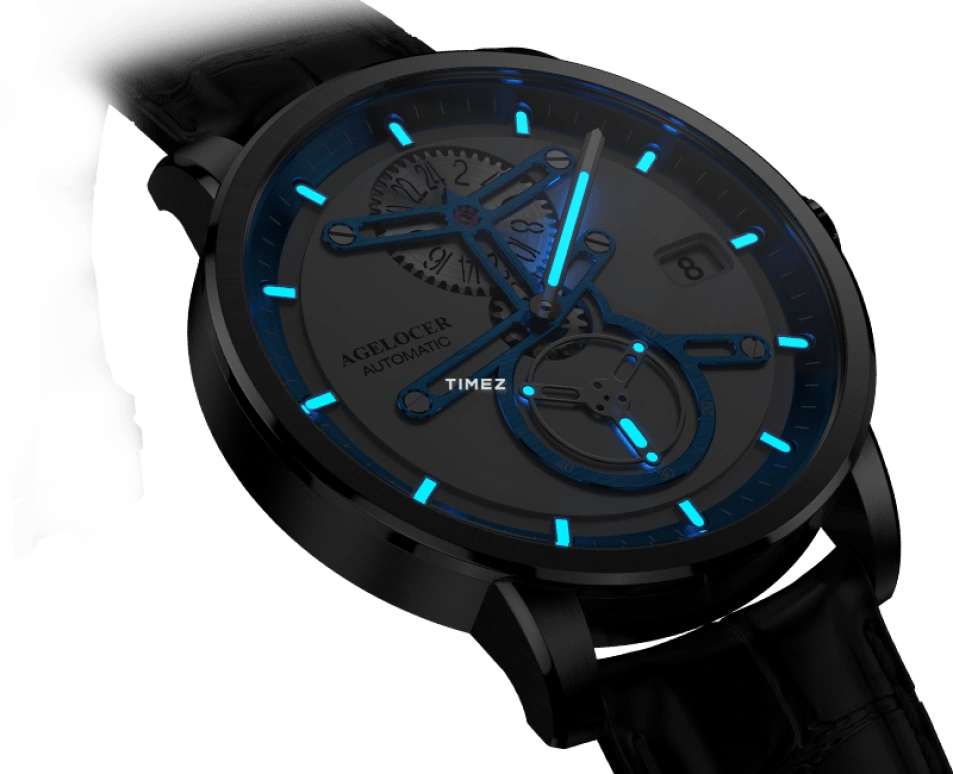 Agelocer,Astronomer 42mm,42mm,Stainless Steel,Stainless Steel,Silver White,Automatic,Day,Sapphire,Crystal Glass,5504A1