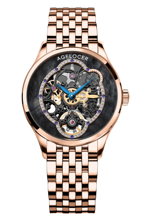 Agelocer,Schwarzwald 36mm,36mm,Stainless Steel,Stainless Steel,Black,Automatic,Sapphire,Crystal Glass,Round,5302D9