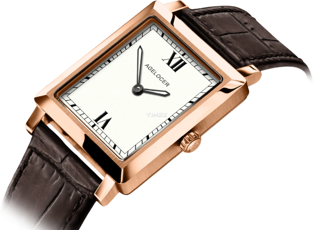 Agelocer,Codex 30mm,30mm,Stainless Steel,White,Quartz,Sapphire,Crystal Glass,Square,3401D2