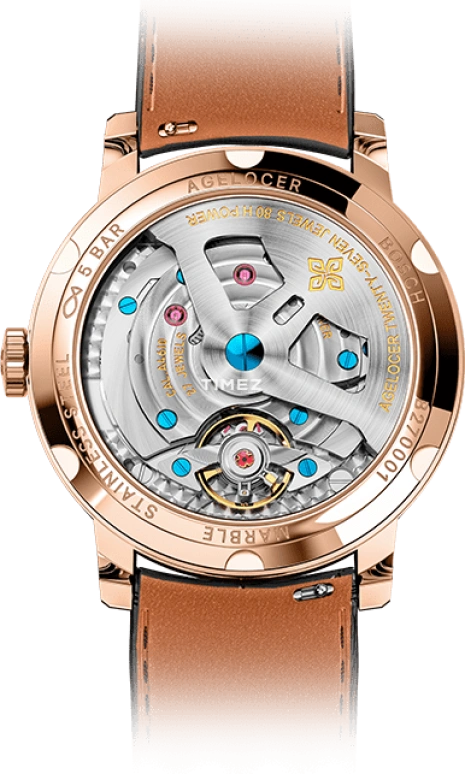 Agelocer,Baikal 40mm,40mm,Stainless Steel,Black,Automatic,Day,Sapphire,Crystal Glass,5902D2