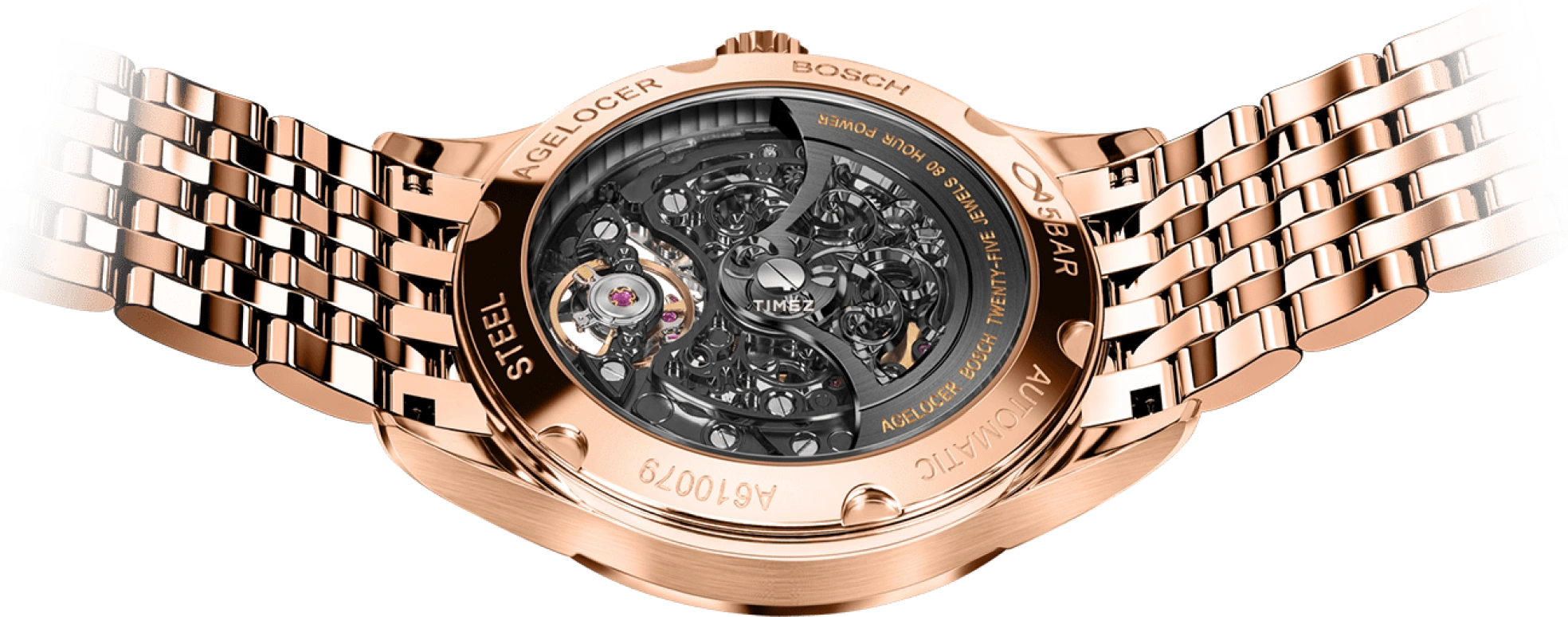 Agelocer,Schwarzwald 40mm,40mm,Stainless Steel,Black,Automatic,Sapphire,Crystal Glass,Round,5402D9