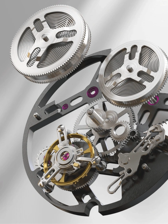 Agelocer,Tourbillon 40x42mm,40x42mm,Sapphire,Black,Skeleton,Handwound,Tourbillon,In-house Caliber,9201S11