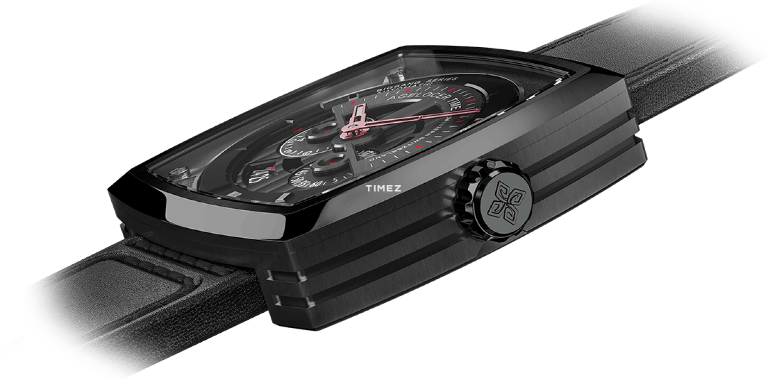 Agelocer,BigBang 43mm,43mm,Stainless Steel,Black,Automatic,Day,Sapphire,Crystal Glass,5604J4