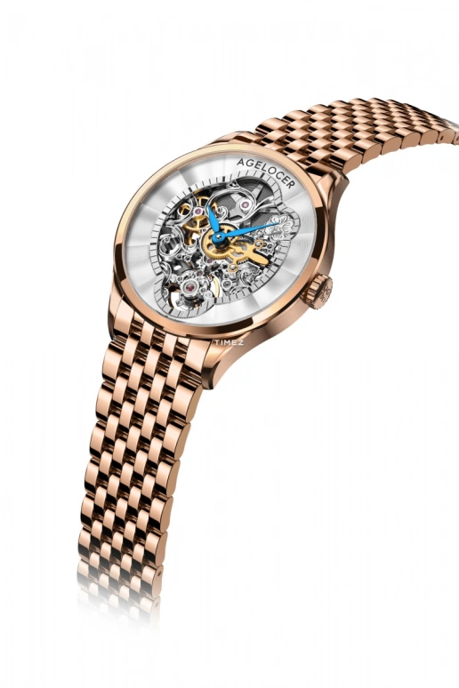 Agelocer,Schwarzwald 36mm,36mm,Stainless Steel,Stainless Steel,White,Automatic,Tourbillon,Sapphire,Crystal Glass,5301D9
