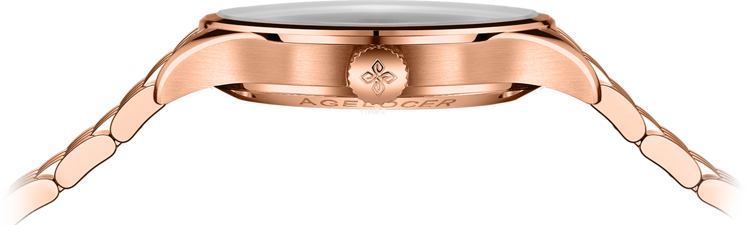 Agelocer,Budapest 40mm,40mm,Stainless Steel,White,Automatic,Day,Sapphire,Crystal Glass,7071D9