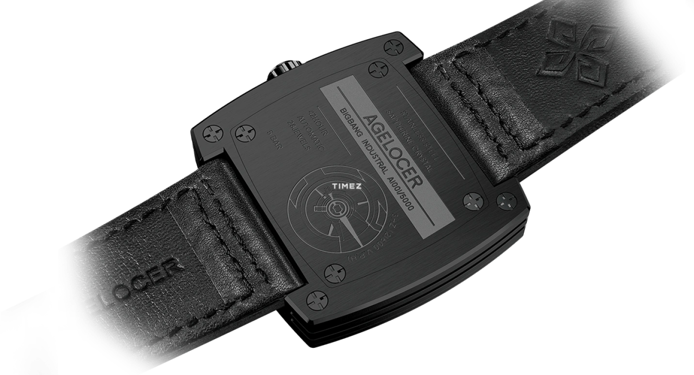 Agelocer,BigBang 43mm,43mm,Stainless Steel,Black,Automatic,Day,Sapphire,Crystal Glass,5603J3