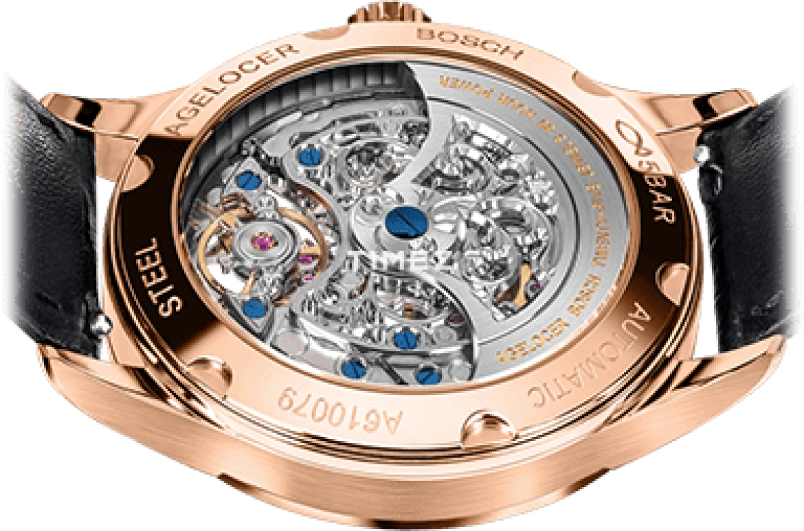 Agelocer,Schwarzwald 40mm,40mm,Stainless Steel,Silver White,Automatic,Sapphire,Crystal Glass,Round,5401D2