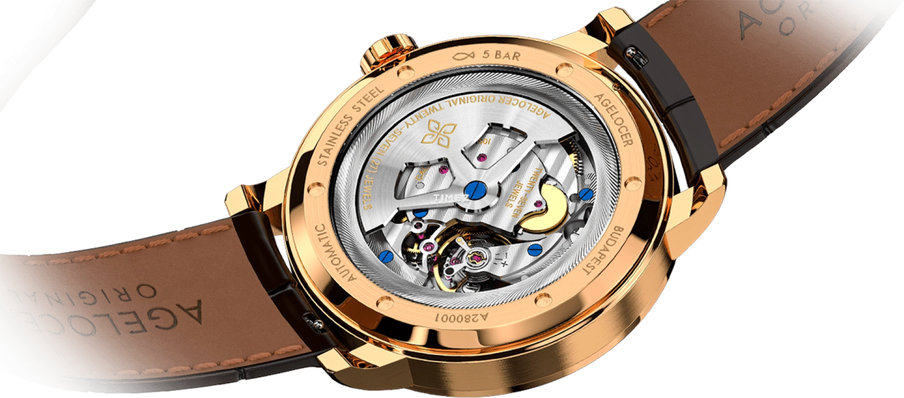 Agelocer,Astronomer 42mm,42mm,Stainless Steel,Stainless Steel,Black,Automatic,Day,Sapphire,Crystal Glass,5505D2