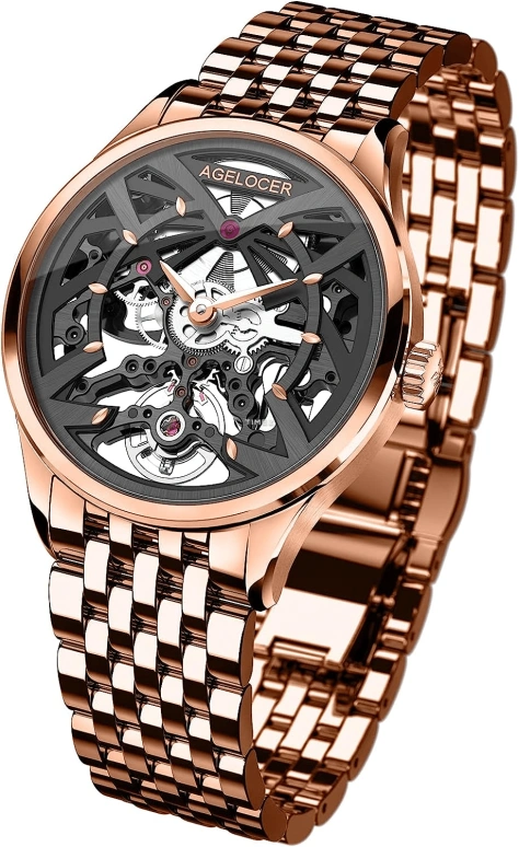 Agelocer,Schwarzwald 36mm,36mm,Stainless Steel,Black,Automatic,Sapphire,Crystal Glass,Round,6702D9