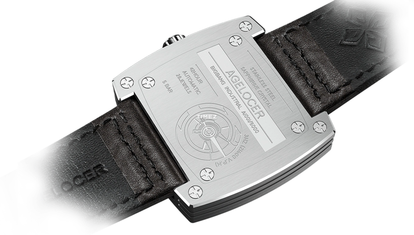 Agelocer,BigBang 43mm,43mm,Stainless Steel,Gold,Automatic,Day,Sapphire,Crystal Glass,5603A2