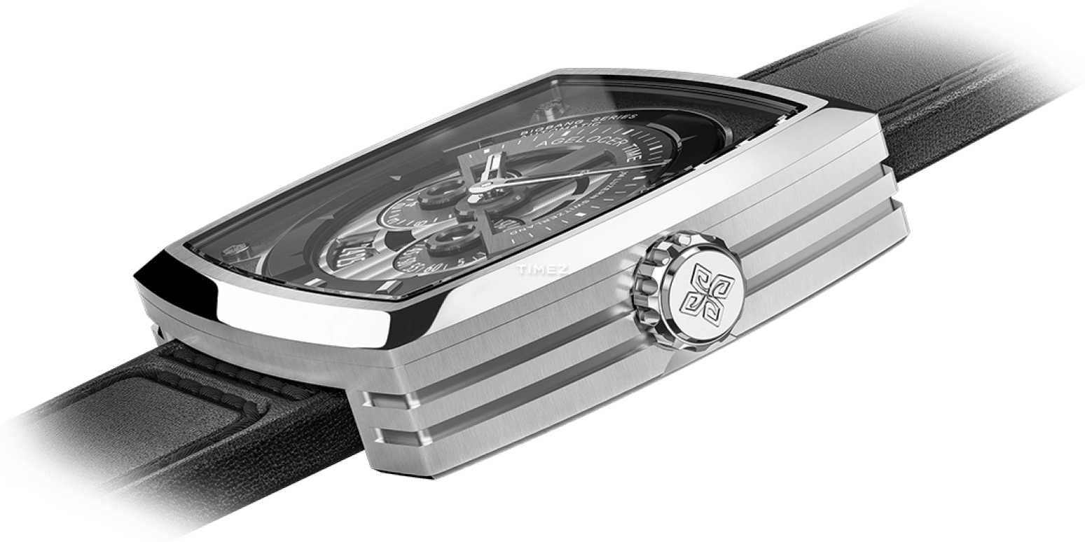 Agelocer,BigBang 43mm,43mm,Stainless Steel,White,Automatic,Day,Sapphire,Crystal Glass,5601A1