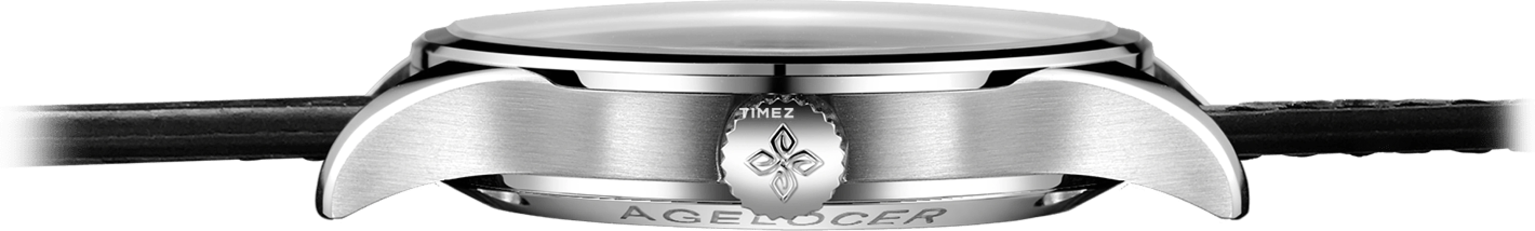 Agelocer,Budapest 40mm,40mm,Stainless Steel,Black,Automatic,Day,Sapphire,Crystal Glass,7072A1