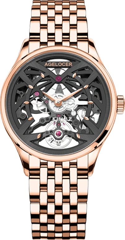 Agelocer,Schwarzwald 36mm,36mm,Stainless Steel,Black,Automatic,Sapphire,Crystal Glass,Round,6702D9
