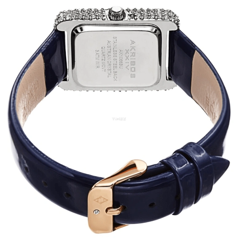 Akribos XXIV,Women’s Watches 27mm,27mm,Brass,White,Quartz,Hardlex,Rectangular,AK1068BU