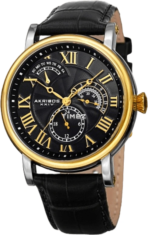 Akribos XXIV Men’s Watches AK1003YGBK