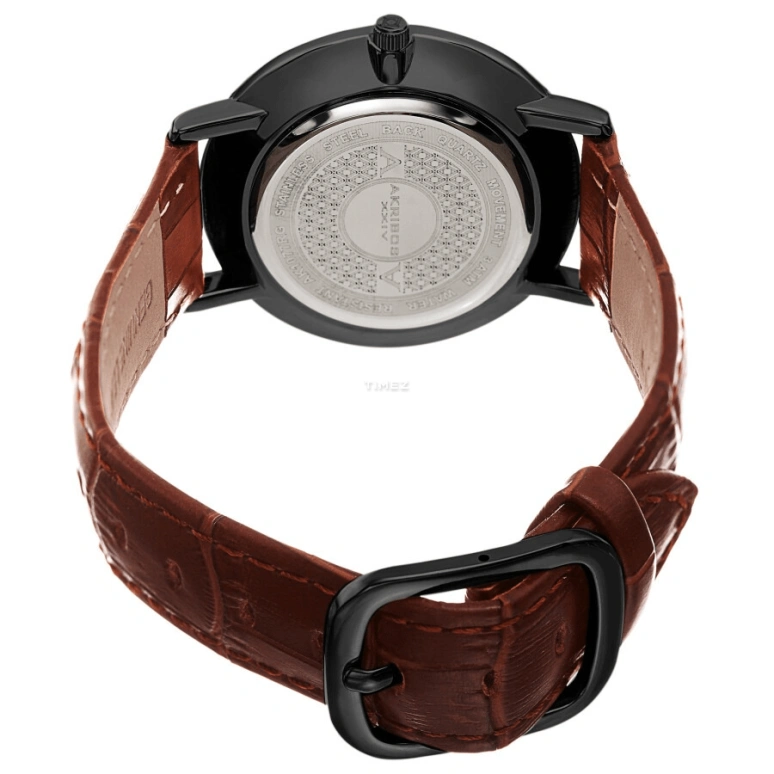 Akribos XXIV,Men’s Watches 38mm,38mm,Stainless Steel,Black,Quartz,Day,Hardlex,AK1077BK