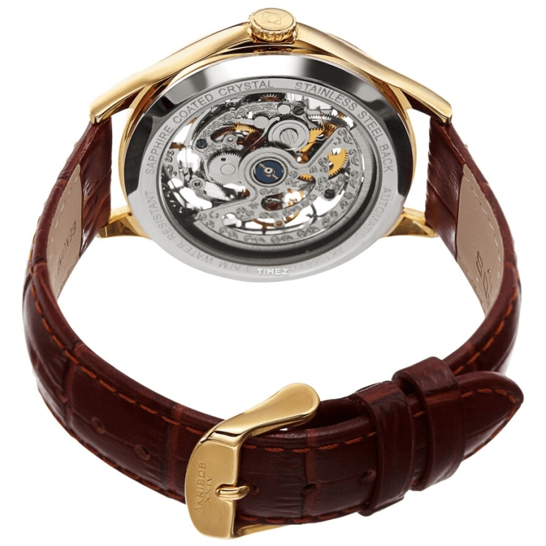 Akribos XXIV,Men’s Watches 40mm,40mm,Composite,White,Skeleton,Automatic,Hardlex,Round,AK1066YGBR