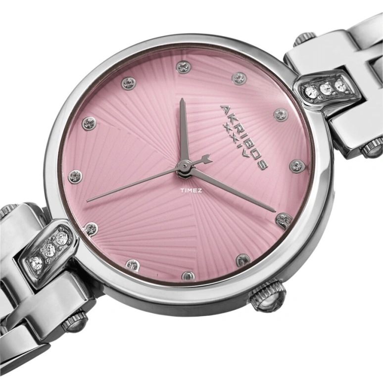 Akribos XXIV,Women’s Watches 32mm,32mm,Composite,Pink,Quartz,Hardlex,Round,AK1085PK