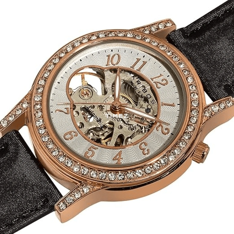 Akribos XXIV,Women’s Watches 38mm,38mm,Composite,Silver White,Skeleton,Automatic,Sapphire,Hardlex,Round,AK475RG