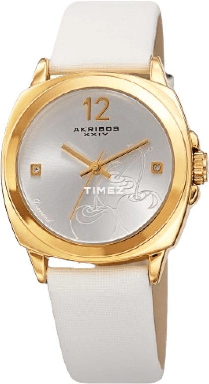 Akribos XXIV,Women’s Watches 32mm,32mm,Stainless Steel,Silver,Quartz,Sapphire,Hardlex,Cushion,AK902WT
