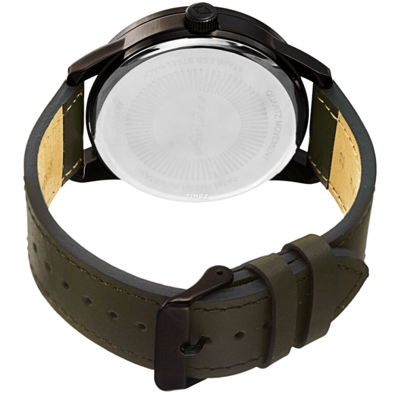 Akribos XXIV,Men’s Watches 45mm,45mm,Stainless Steel,Black,Skeleton,Quartz,Day,Hardlex,AK1079BKGN