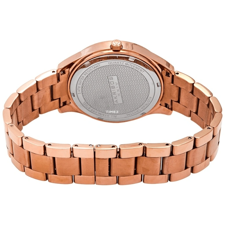 Akribos XXIV,Women’s Watches 42mm,42mm,Stainless Steel,White,Quartz,Day,Hardlex,AK954RG