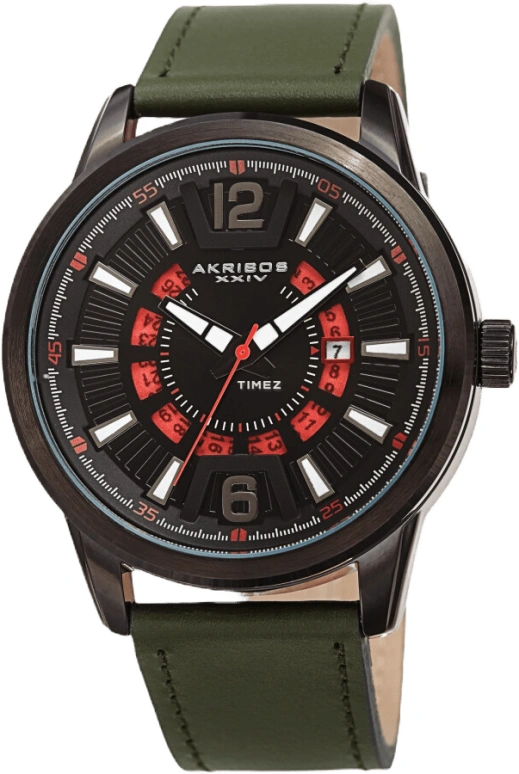 Akribos XXIV Men’s Watches AK1079BKGN