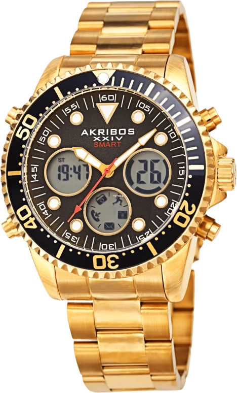 Akribos XXIV Men’s Watches AK1094YGBK