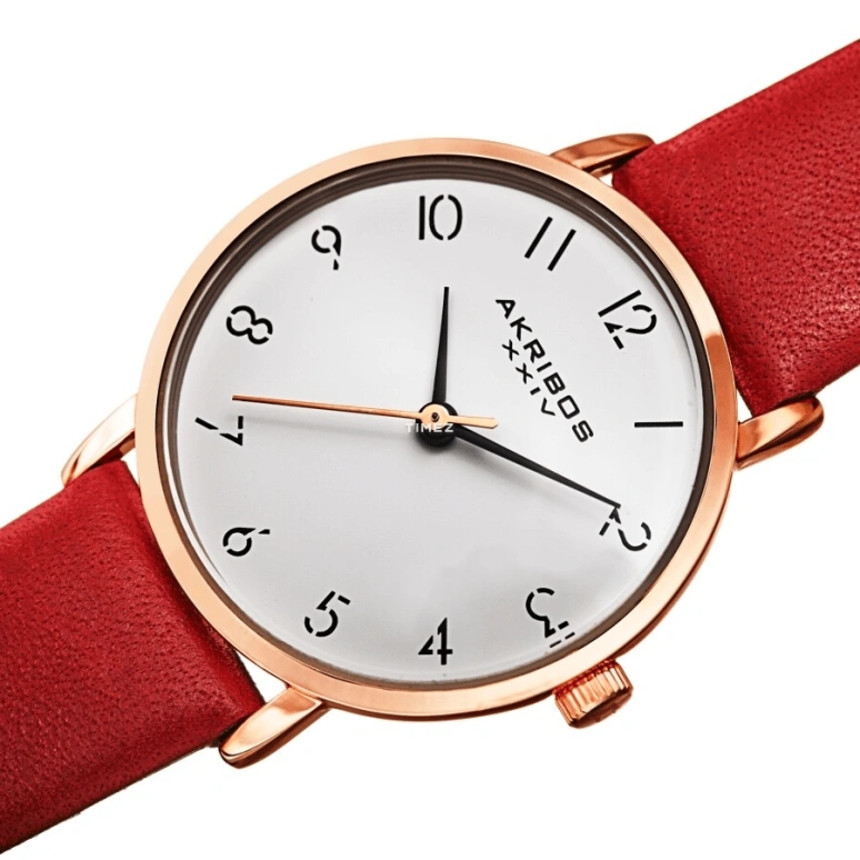 Akribos XXIV,Women’s Watches 28mm,28mm,Composite,White,Quartz,Hardlex,Round,AK1087RD