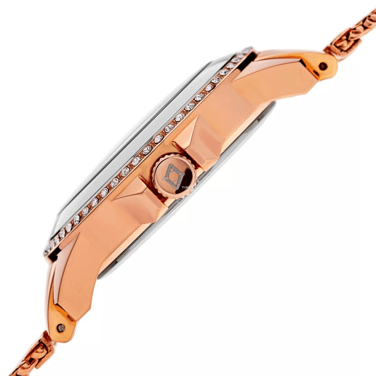 Akribos XXIV,Women’s Watches 38mm,38mm,Stainless Steel,Silver,White,Quartz,Day,Hardlex,AK840RG