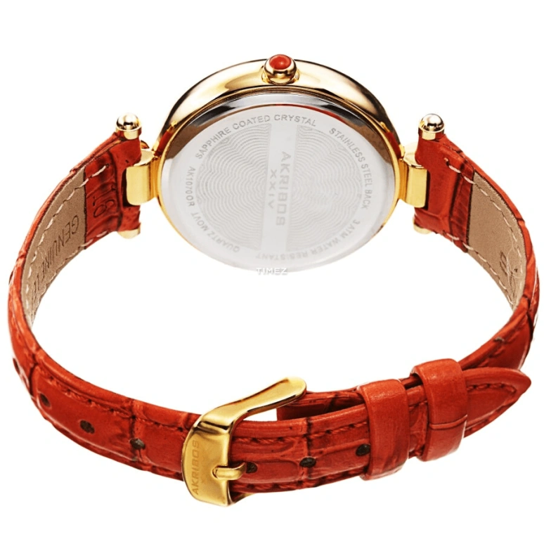 Akribos XXIV,Women’s Watches 35mm,35mm,Composite,White,Quartz,Day,Hardlex,AK1070OR