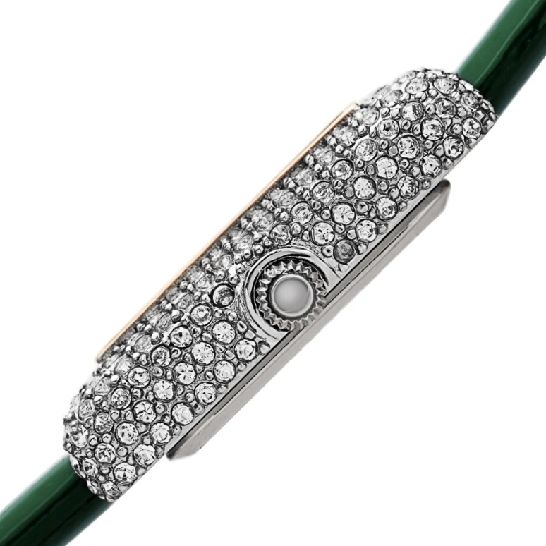 Akribos XXIV,Women’s Watches 27mm,27mm,Brass,White,Quartz,Hardlex,Rectangular,AK1068GN