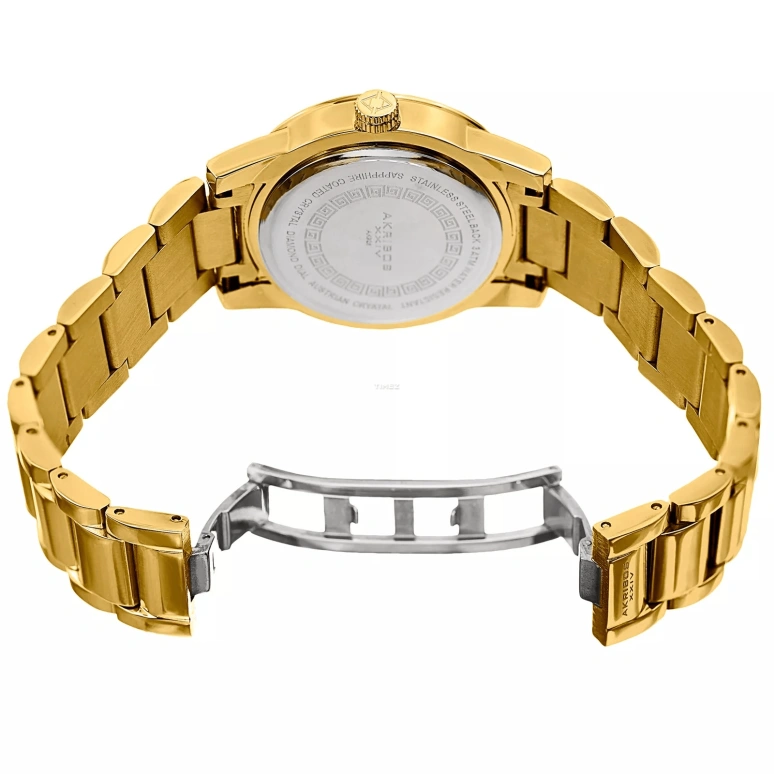 Akribos XXIV,Women’s Watches 36mm,36mm,Composite,Gold,Quartz,Day,Hardlex,AK928YG