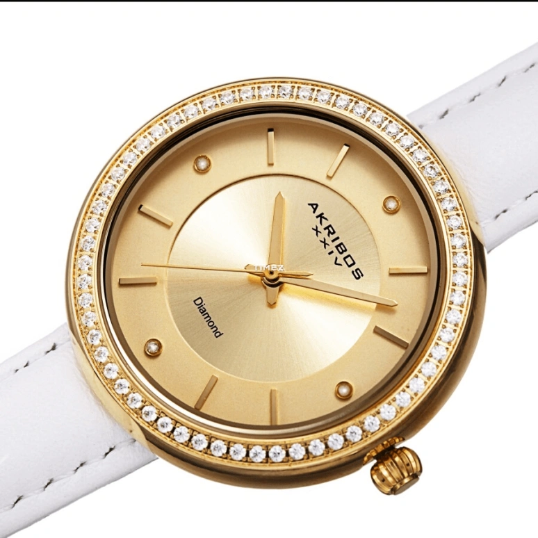 Akribos XXIV,Women’s Watches 36mm,36mm,Composite,Gold,Quartz,Hardlex,Round,AK1067YG