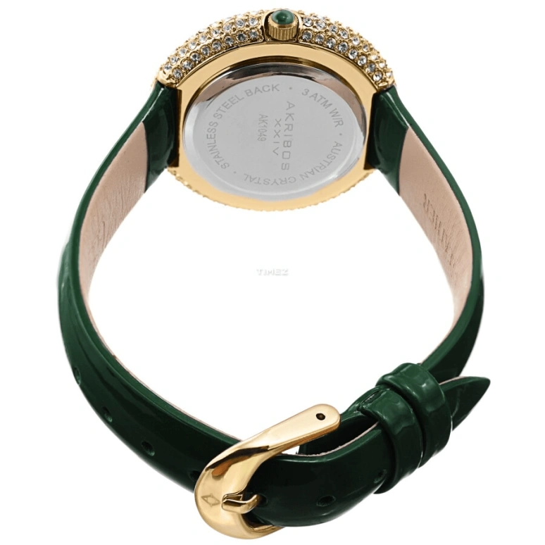 Akribos XXIV,Women’s Watches 36mm,36mm,Brass,White,Quartz,Hardlex,Round,AK1049GN