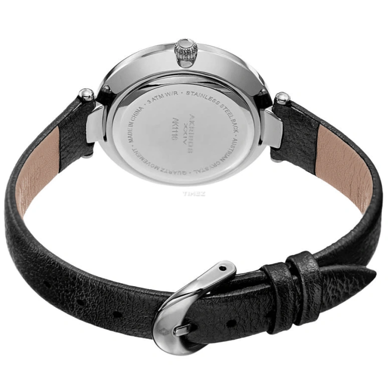 Akribos XXIV,Women’s Watches 34mm,34mm,Composite,White,Quartz,Hardlex,Round,AK1116BK