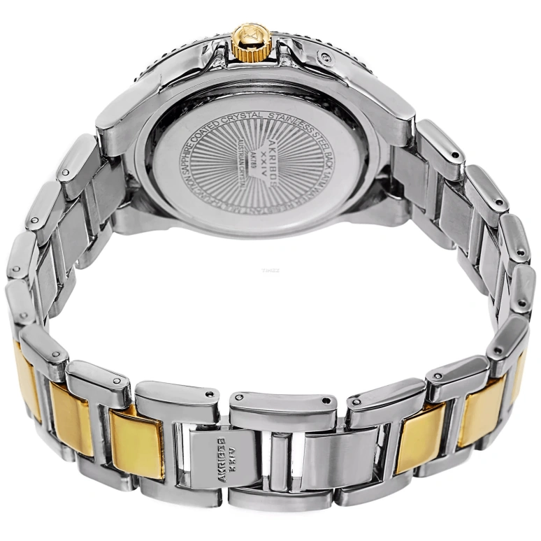 Akribos XXIV,Women’s Watches 43mm,43mm,Composite,Black,Quartz,Date,Day,AK789TTGB