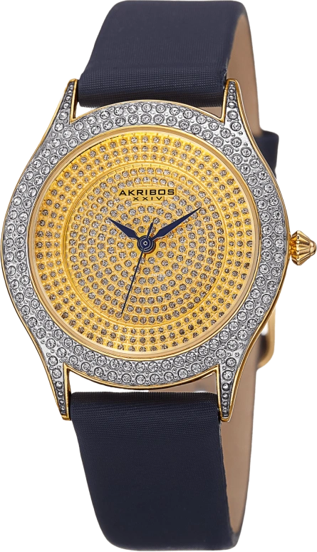 Akribos XXIV,Women’s Watches 36mm,36mm,Stainless Steel,Champagne,Quartz,Sapphire,Hardlex,Round,AK896BU