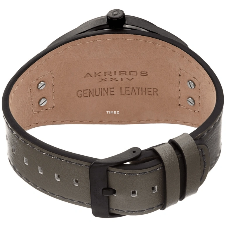 Akribos XXIV,Men’s Watches 46mm,46mm,Composite,Grey,Quartz,Day,Hardlex,AK1024GN