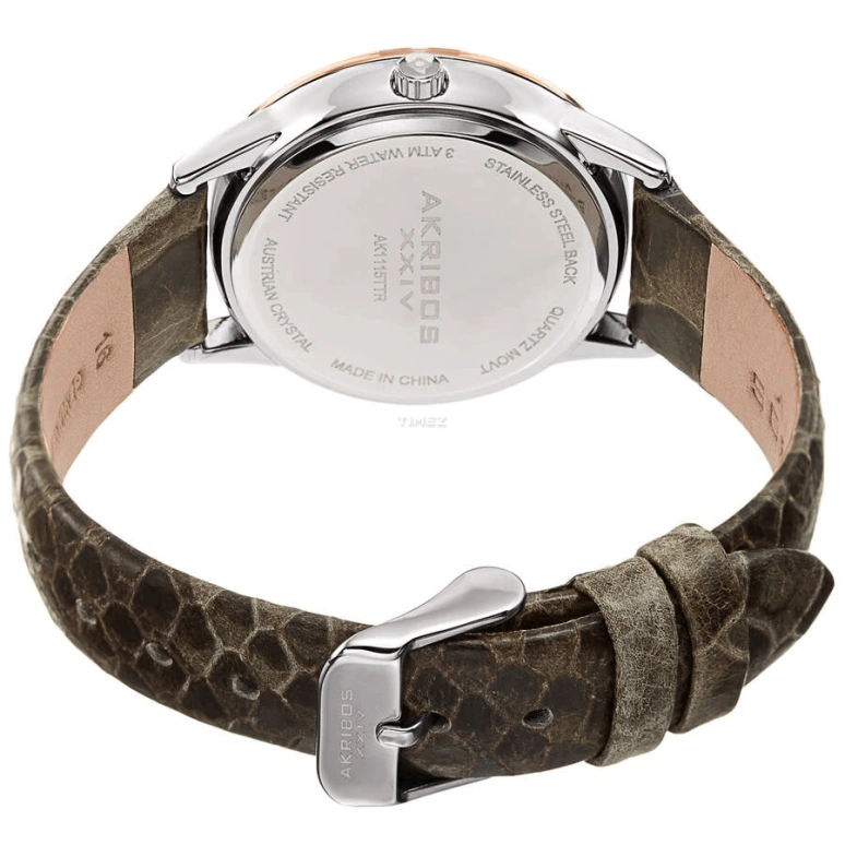 Akribos XXIV,Women’s Watches 35mm,35mm,Composite,Cream,Quartz,Hardlex,Round,AK1115TTR