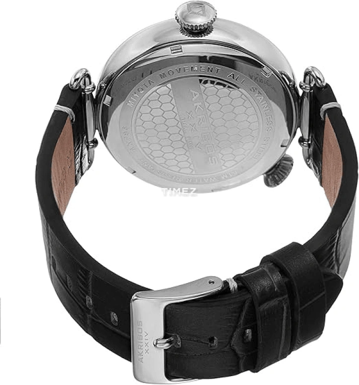 Akribos XXIV,Men’s Watches 46mm,46mm,Stainless Steel,Blue,Quartz,Dule Time,Hardlex,AK796SSBU