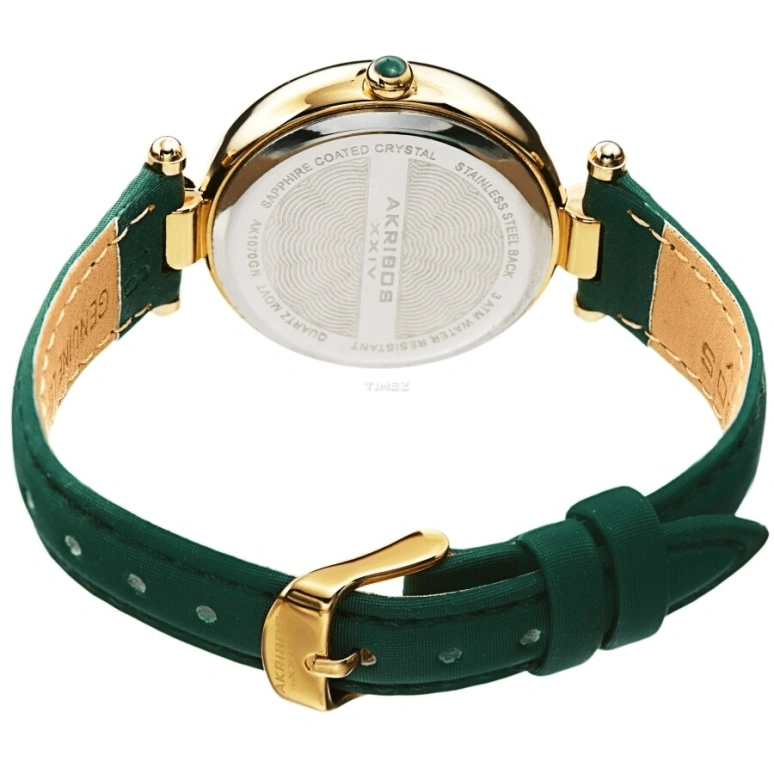Akribos XXIV,Women’s Watches 35mm,35mm,Composite,White,Quartz,Day,Hardlex,AK1070GN