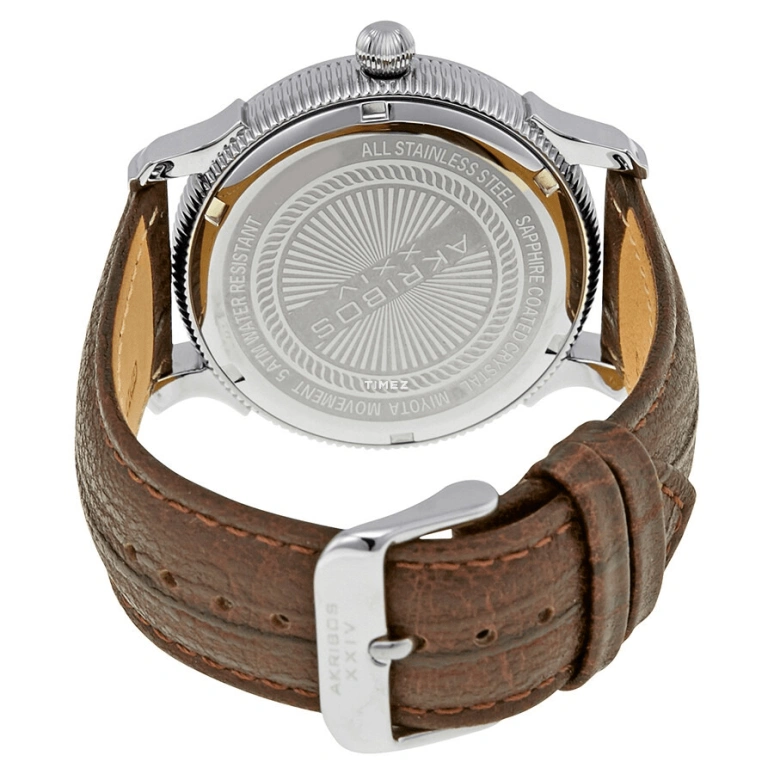 Akribos XXIV,Men’s Watches 42mm,42mm,Stainless Steel,Black,Quartz,Date,Day,AK726BR